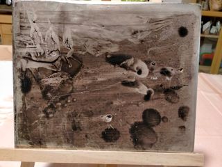 quadro arte paesaggio modernariato