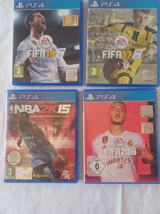 4 giochi ps4 fifa 17 -18- 20  nba 2k15