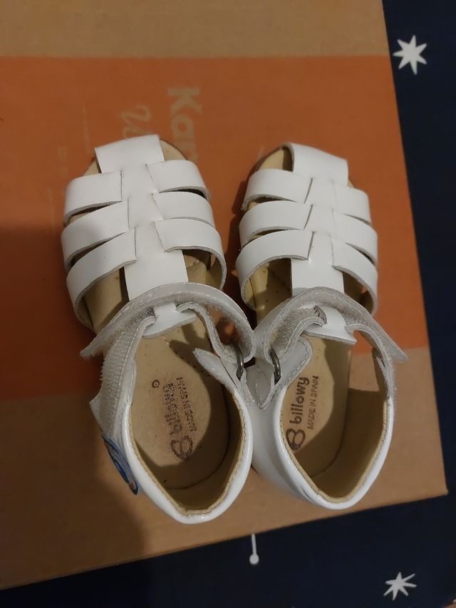 Sandalias de piel. Cangrejeras