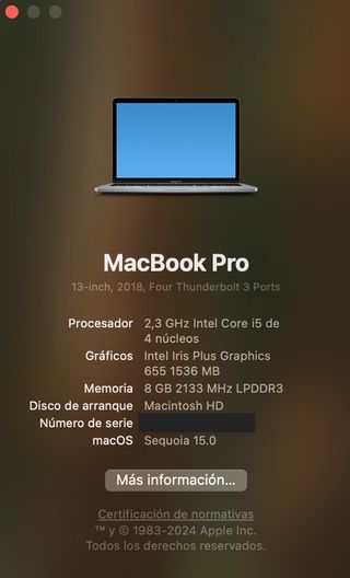 Macbook Pro 2018 - Touchbar 13,3"