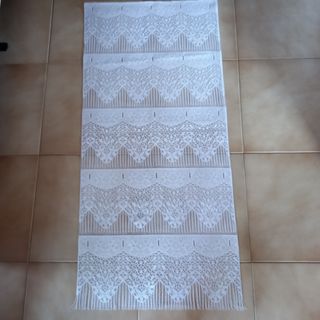 2 paia di tende in vetro