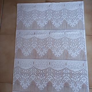 2 paia di tende in vetro