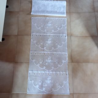 2 paia di tende in vetro