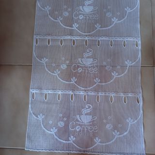 2 paia di tende in vetro