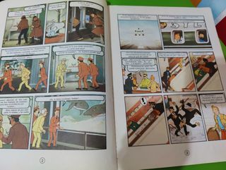 Cómic Tintin y el lago de los tiburones
