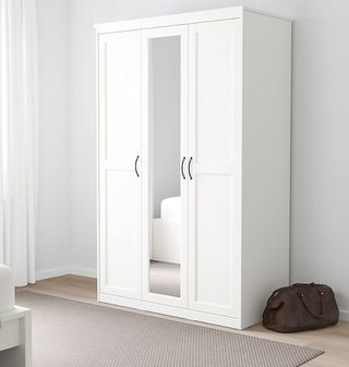 Armario ropero Songesand Ikea blanco 120cm