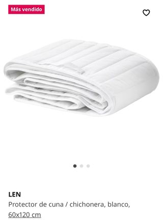 Cuna SUNDVIK + colchon + protector cuna