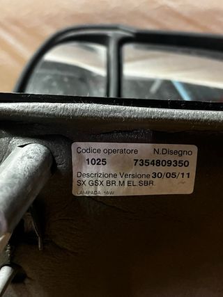 Juegos de retrovisores de Jumper y Citroen