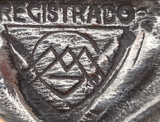 Cuadro de la Última Cena plateado.