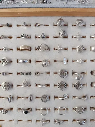 Anillos de plata lisa de ley 925