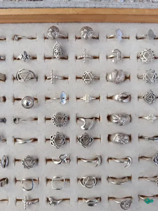 Anillos de plata lisa de ley 925