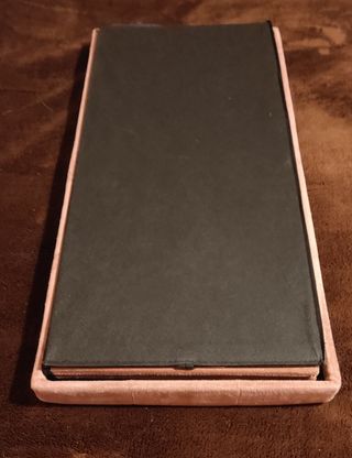 Baúl almacenamiento terciopelo rosa