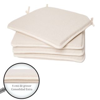 Cojines Silla pack 4 40x40cm (Nuevos)