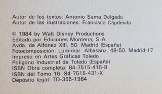 Disney Biblioteca de los JÓVENES CASTORES 1984