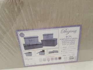 Scatole porta biancheria lino