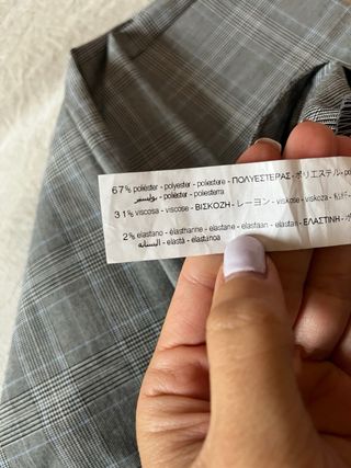 Traje de chaqueta cuadros Zara