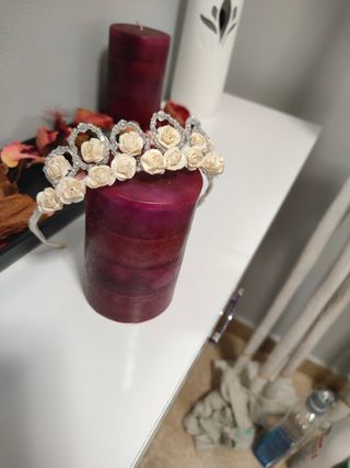 Corona floral para comunión