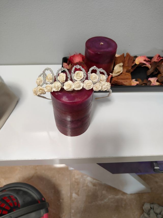 Corona floral para comunión