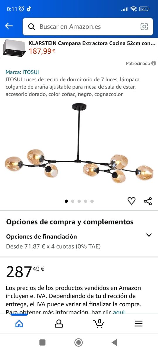 Lampara de diseño moderno