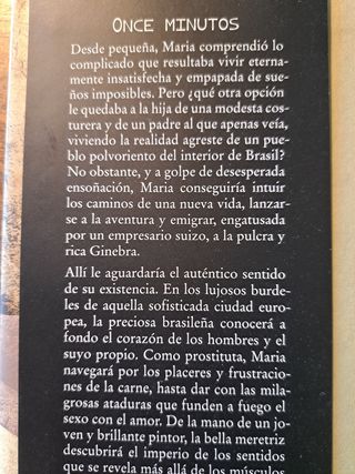 Once minutos Paulo Coelho