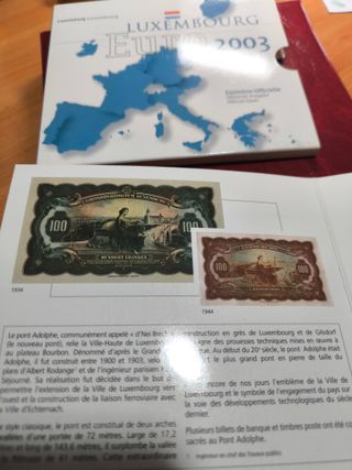 Cartera Oficial EURO LUXEMBURGO 2003