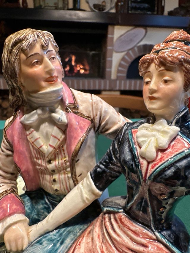 Finissima Ceramica Coppia Amanti