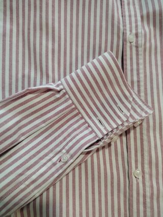 Blusa hombre rayas cuello Mao