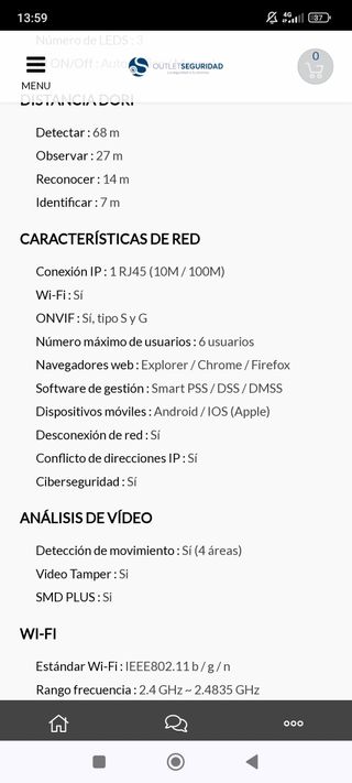 Cámara de seguridad
