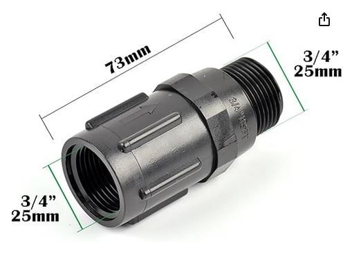 Válvula Reductora de presión rosca de 3/4" 45PSI