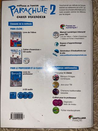 Libros francés. 2⁰ E.S.O. Parachute