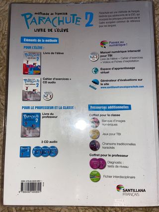 Libros francés. 2⁰ E.S.O. Parachute