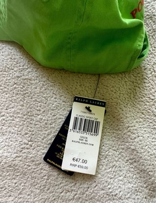 Gorra Ralph Lauren nueva verde