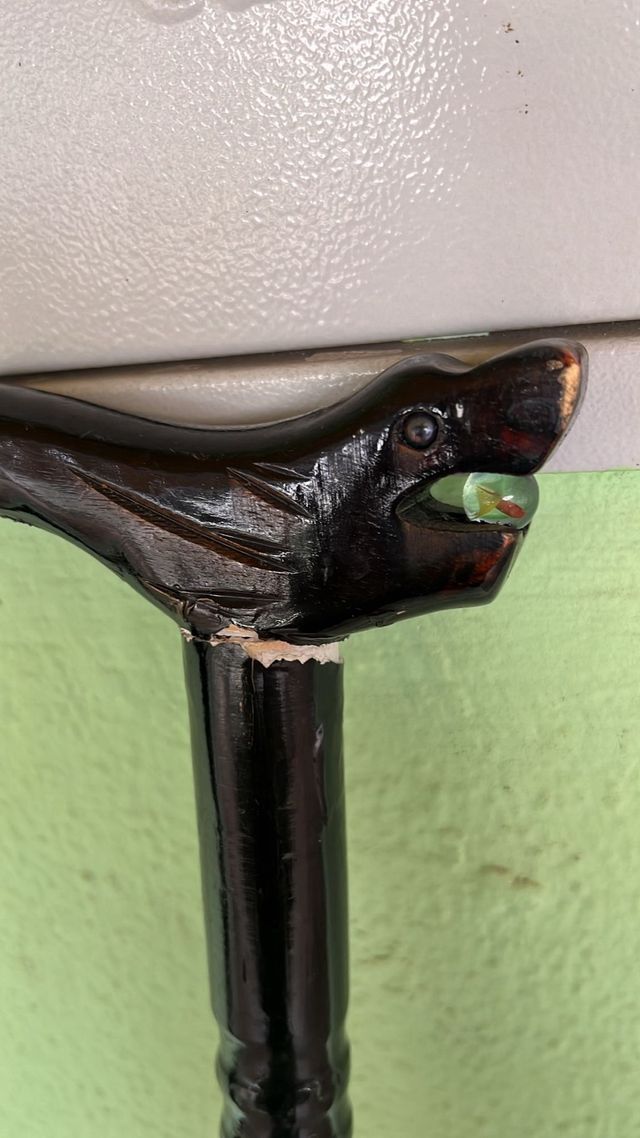 BASTÓN MADERA ROBUSTO CANICA