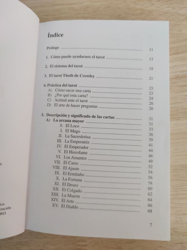 Baraja de cartas tarot.