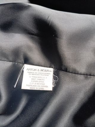 Abrigo largo  astracán negro