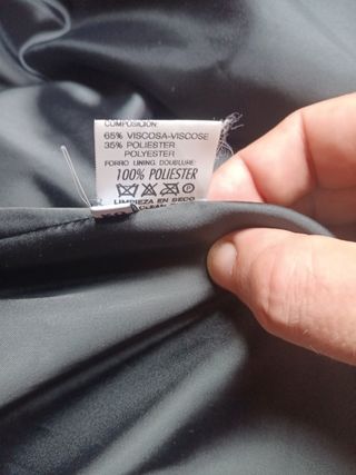 Abrigo largo  astracán negro