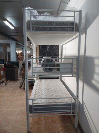 Litera triple NUEVA negra, gris o blanca
