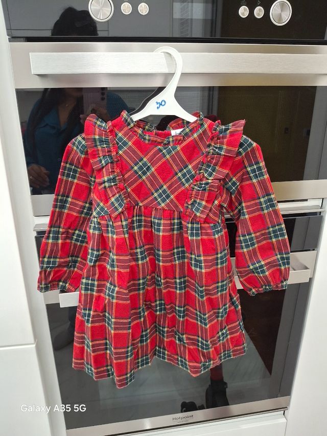 Vestito invernale natalizio per bimba