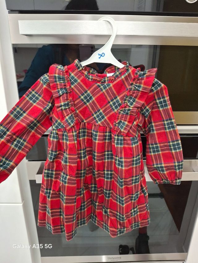 Vestito invernale natalizio per bimba