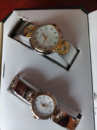 Pareja de relojes Geneva cuarzo mujer 