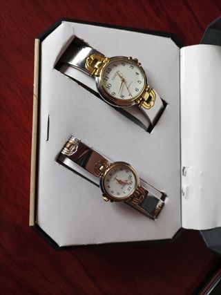 Pareja de relojes Geneva cuarzo mujer 