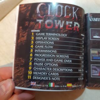 Manuale CLOCK TOWER ITA/SPA/ENGPS1 REPRO