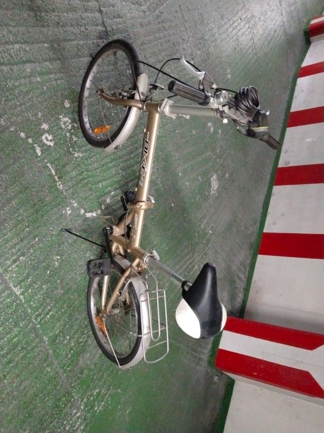 Bicicleta femenina plegable 