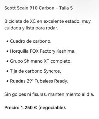 Bicicleta de montaña Scott 29".