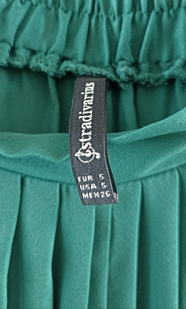 Pantalón largo verde esmeralda