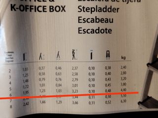 Escalera KTL aluminio 6 peldaños.