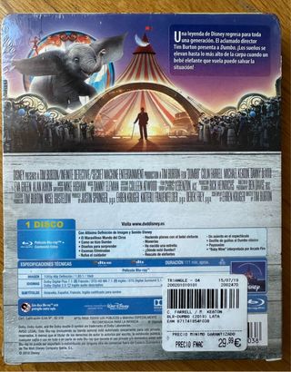 STEELBOOK DUMBO PRECINTADA