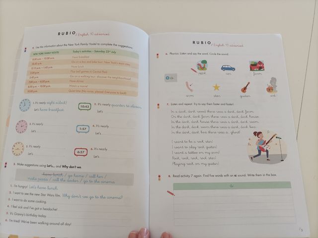 Cuadernillo Rubio inglés