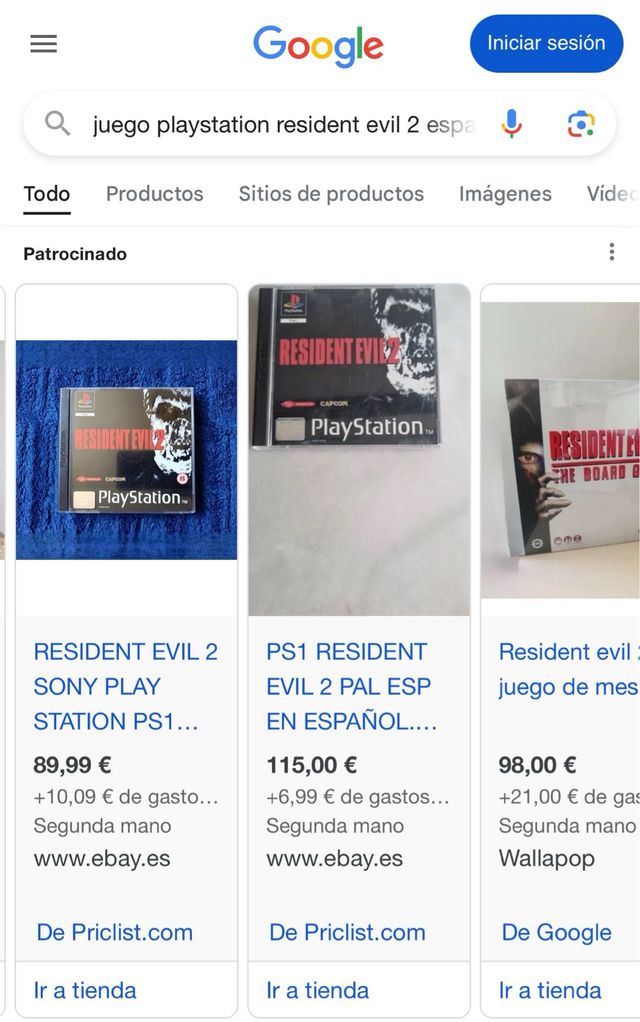 Juegos PlayStation Resident evil 2