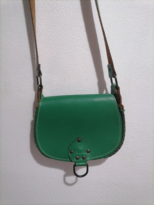 Borsetta a tracolla vero cuoio